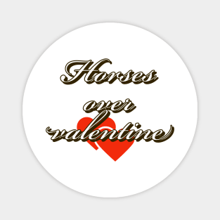 Horses over valentine Magnet